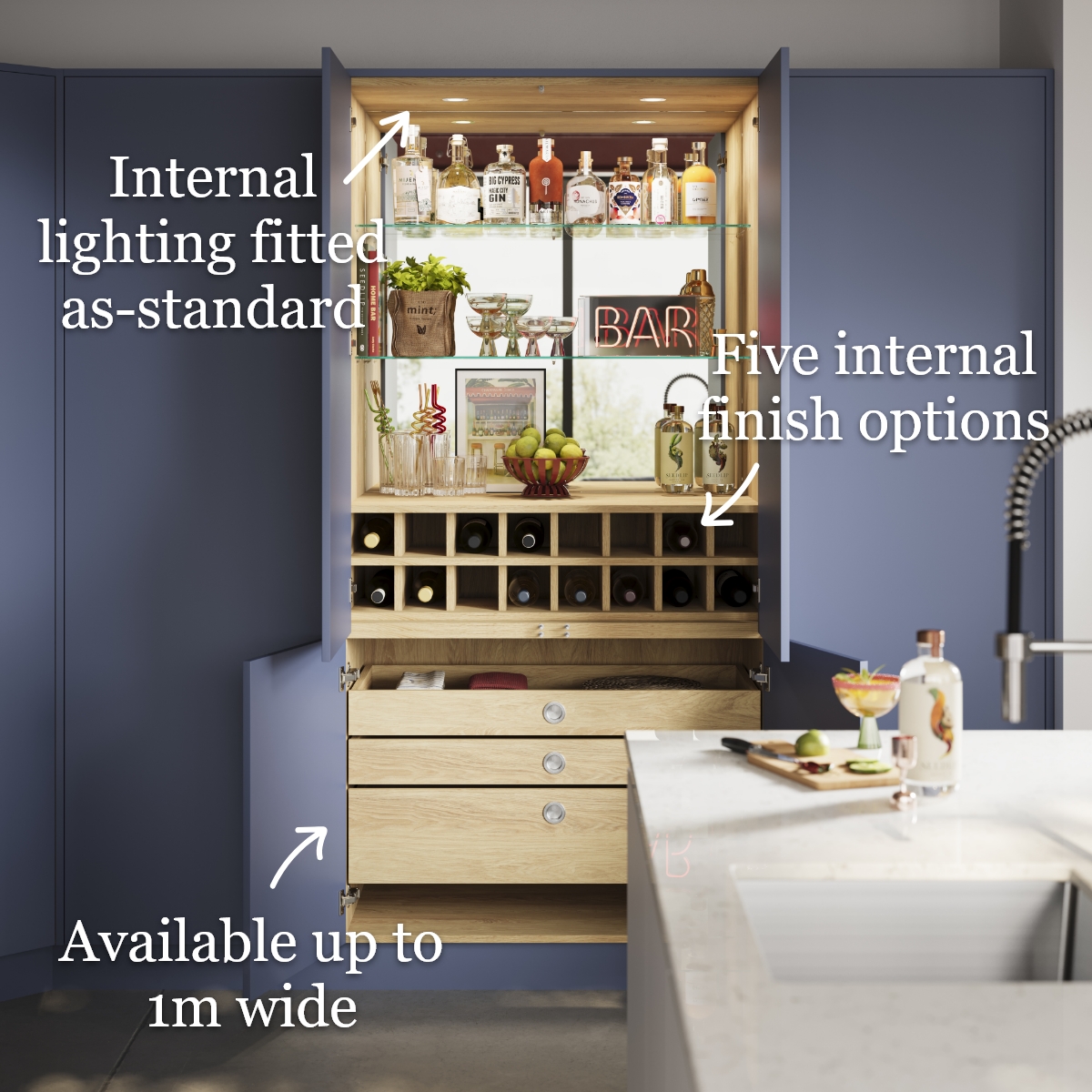 Features of our Drinks Cabinet